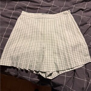 Zara Mint Checkered Women's Skorts